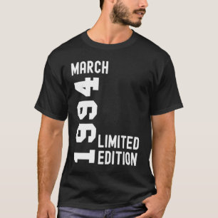 1994 mars Grattis på födelsedagen Party T Shirt