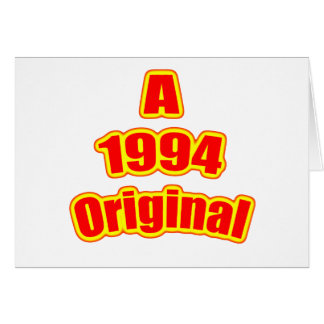 1994 original- rött hälsningskort
