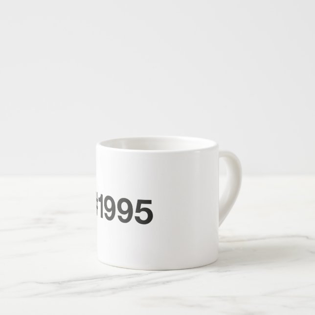 1995 Hashtag 30 födelsedag Espressomugg (Framsida höger)