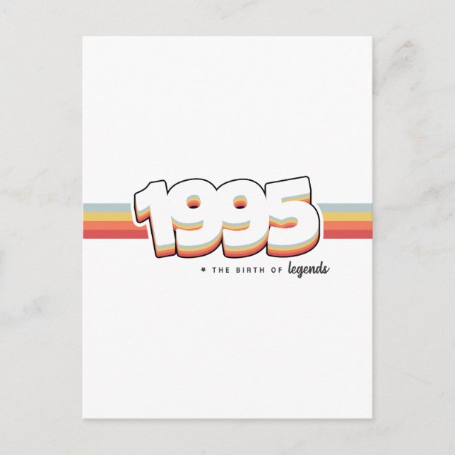 1995 Legender föds Vykort (Framsida)