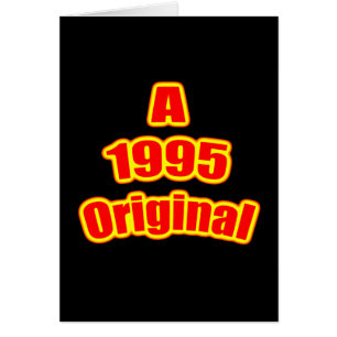 1995 original- röda Blk Hälsningskort