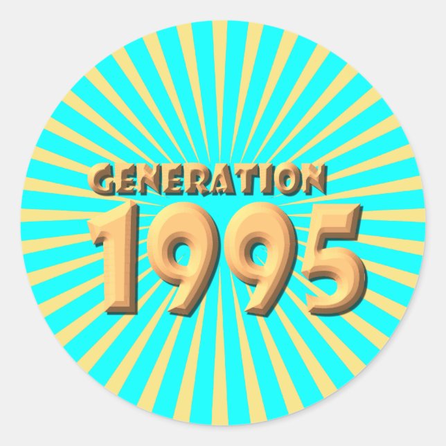 1995 RUNT KLISTERMÄRKE (Framsida)