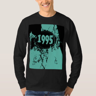 1995 - Svart, blå Vintage - T-Shirt