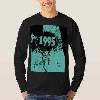 1995 - Svart, blå Vintage - T-Shirt