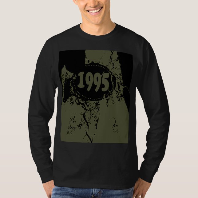 1995 - Svart Vintage - T-Shirt (Framsida)