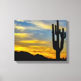 1996-2-Arizona Desert at Sunset Canvastryck