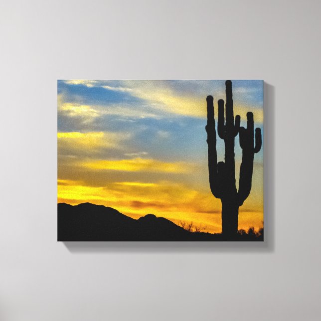 1996-2-Arizona Desert at Sunset Canvastryck (Framsida)