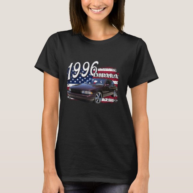 1996 96 impala lowrider ss 4:e juli Amerikanska T Shirt (Framsida)