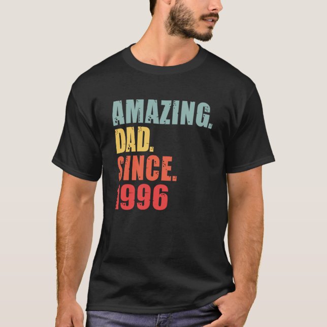 1996 Fantastisk Pappa sedan 1996 T Shirt (Framsida)