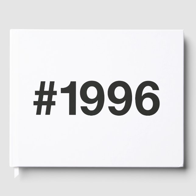 1996 Hashtag 29 födelsedagsdagen Gästböcker (Framsida)