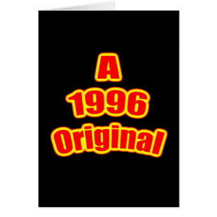1996 original- röda Blk Hälsningskort