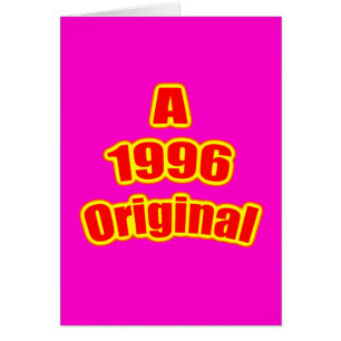 1996 original- röda Mag Hälsningskort