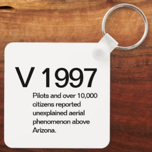 1997 Arizona Triangular Aerial Object Keychain Nyckelring