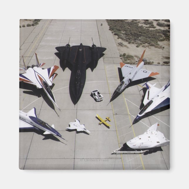 1997 års flotta av Dryden Research Aircraft på ram Magnet (Framsidan)