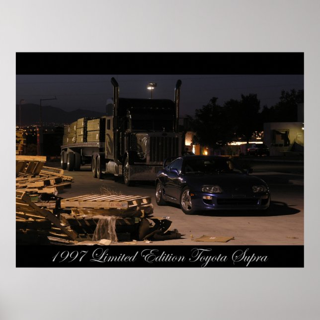 1997 Toyota Supra Turbo Poster (Framsidan)