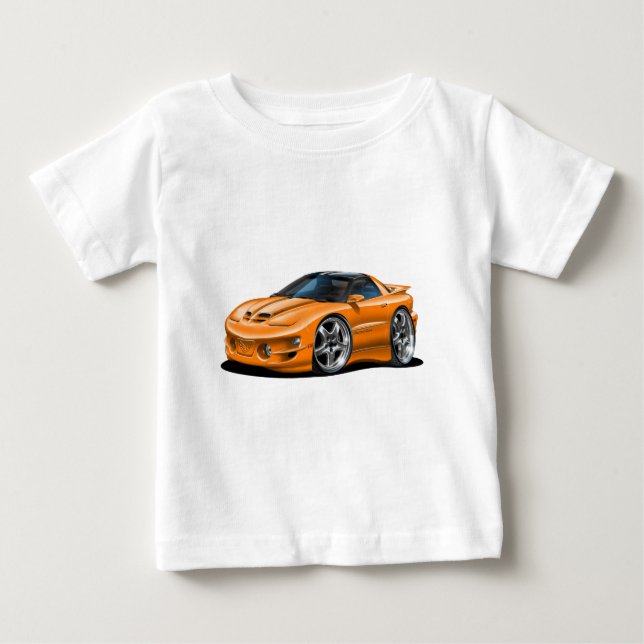1998-02 Firebird Trans am Orange Car T-shirt (Framsida)