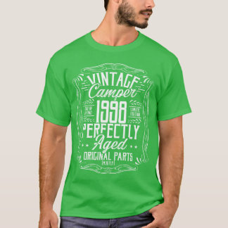 1998 Födelsedagsidé Camper Scout Camping 1998 pojk T Shirt