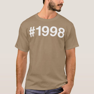 1998 Hashtag 27 år 27-års födelsedagsflicka T Shirt
