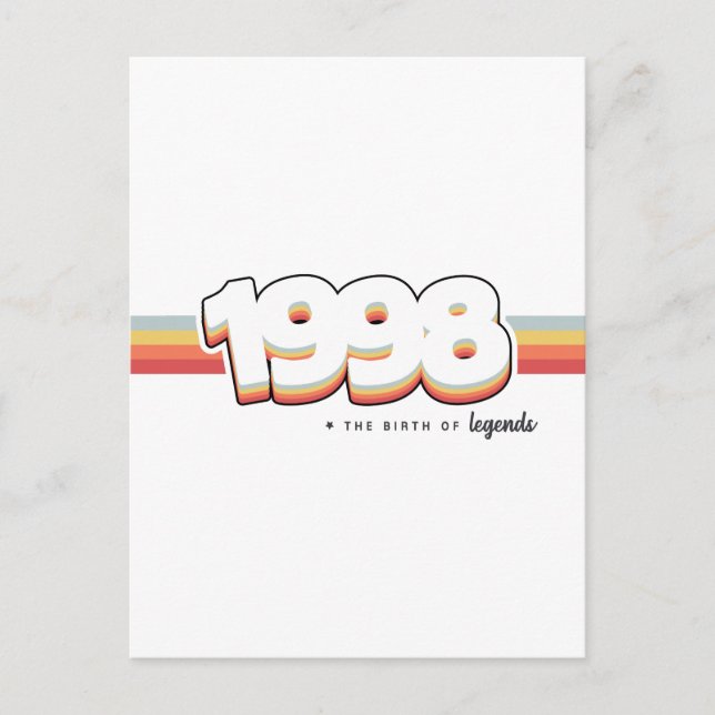 1998 Legender föds Vykort (Framsida)
