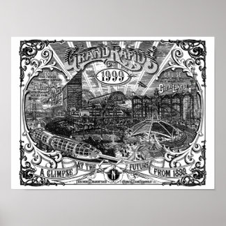 1999 16 x 12 Poster teckningsutskrift