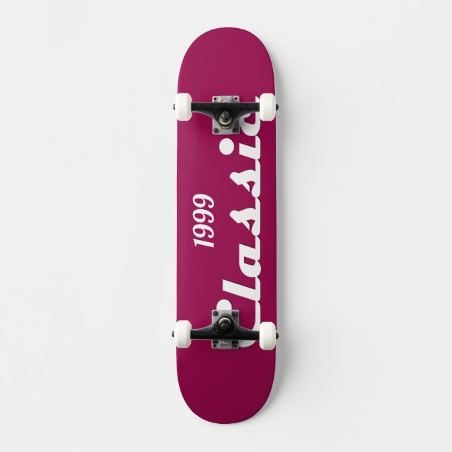 1999, 20:e födelsedagsklassisk mini skateboard bräda 18,5 cm (Framsida)