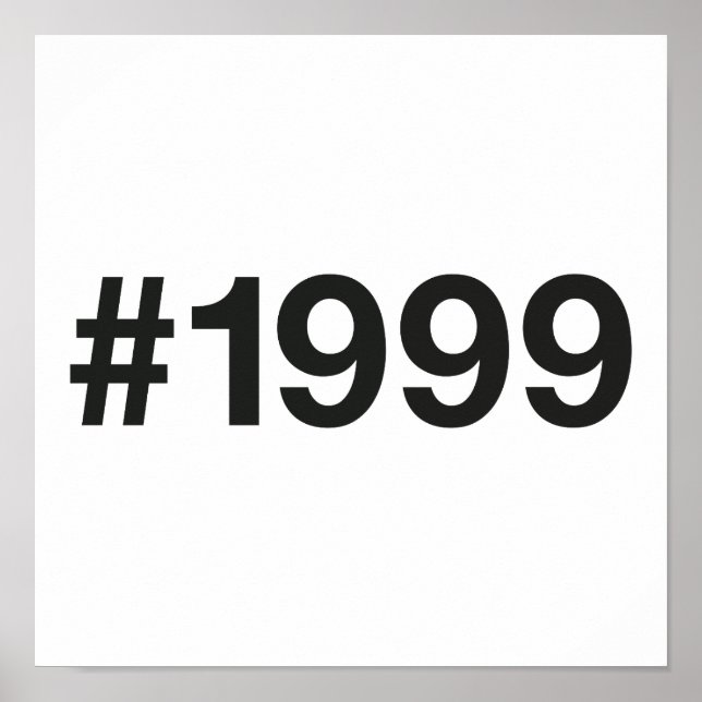 1999 Hashtag 26 födelsedagsdagen Poster (Framsidan)