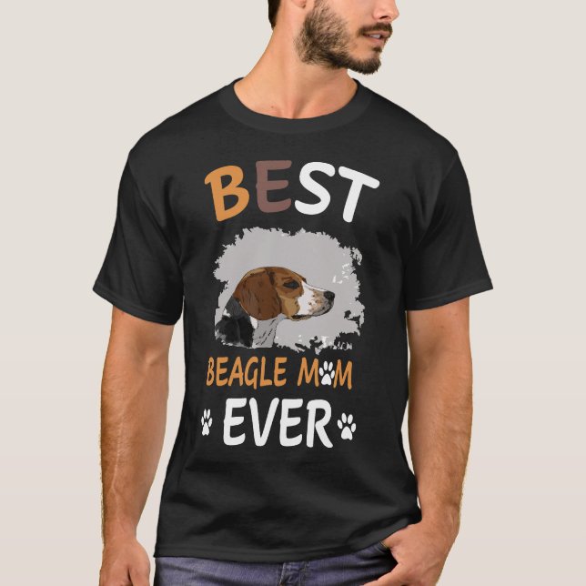 199 Best Beagle Mamma någonsin T Shirt (Framsida)