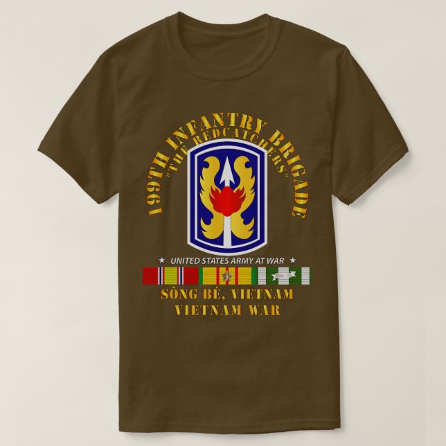 199:e infanteribrigaden RedCatchers SSI w VN SV T Shirt (Design framsida)