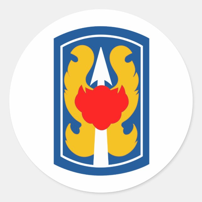 199:e lätt infanteribrigaden runt klistermärke (Framsida)