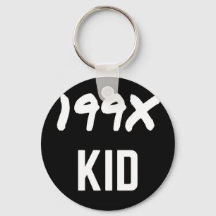 199X ninetys illustrationdesign för generation X Nyckelring