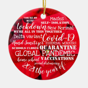 19.2021 vaccinationsåret poinsettia c julgransprydnad keramik