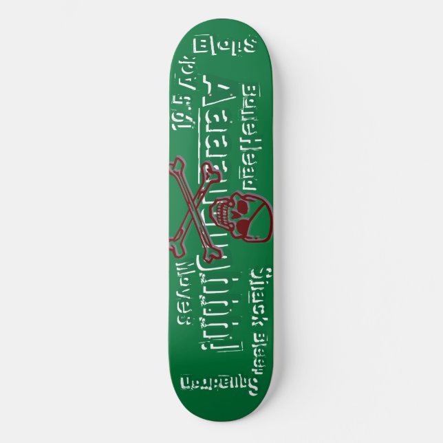 19,5 Ack-Blops-Fårskalle! - HyddaBleepskvadron Old School Skateboard Bräda 21,6 Cm (Framsida)