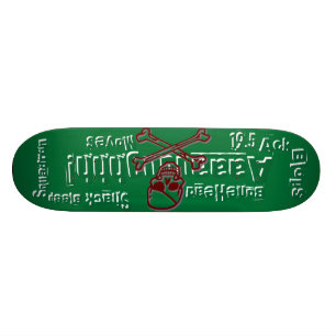 19,5 Ack-Blops-Fårskalle! - HyddaBleepskvadron Old School Skateboard Bräda 21,6 Cm