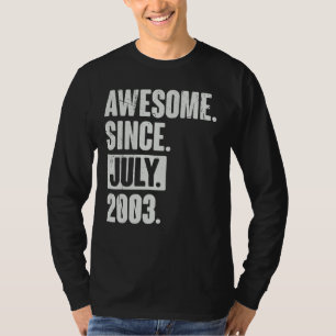 19 Ålder 19:e födelsedagen Fantastisk sedan juli 2 T Shirt