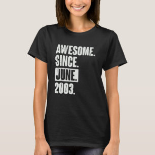 19 Ålder 19:e födelsedagen Fantastisk sedan juni 2 T Shirt