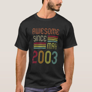 19 Ålder Fantastisk sedan maj 2003 50:e födelsedag T Shirt