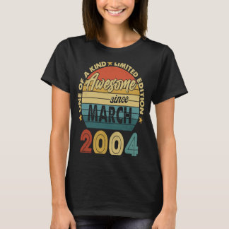 19 Ålder Fantastisk sedan mars 2004 19:e födelseda T Shirt