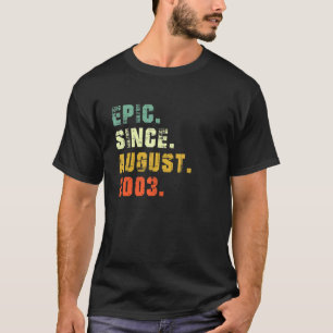 19 Ålderdom 19:e födelsedagen Epic sedan augusti 2 T Shirt