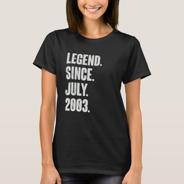 19 Ålderspension från och med juli 2003 T Shirt (Framsida)