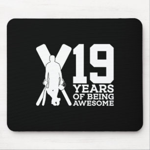 19 år av att vara fantastisk cricket 19-årsdag musmatta