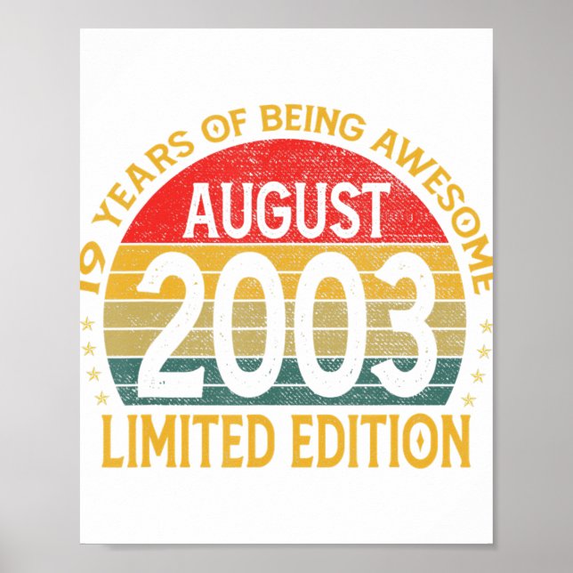 19 år gammal Fantastisk sedan augusti 2003 19:e fö Poster (Framsidan)