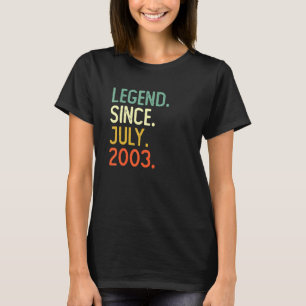 19 år gammal förklaring sedan juli 2003 19:e födel t shirt