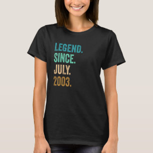 19 år gammal förklaring sedan juli 2003 19:e födel t shirt