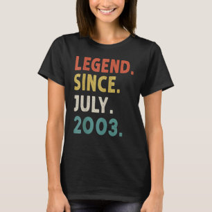 19 år gammal förklaring sedan juli 2003 19:e födel t shirt