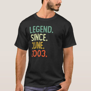 19 år gammal förklaring sedan juni 2003 19:e födel t shirt