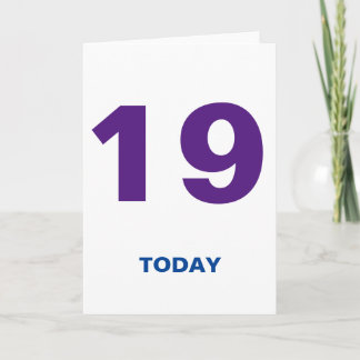 19 år gammal i dag födelsedag 19 kort