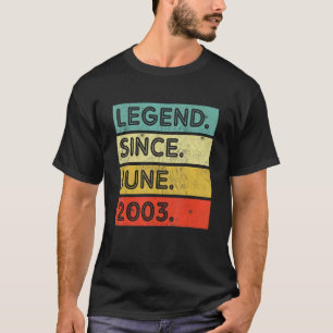 19 år gammal Vintage sedan juni 2003 19 B T Shirt