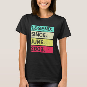 19 år gammal vintaglegend sedan juni 2003 19-årsda t shirt