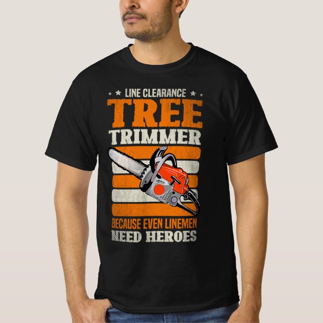 19.Arborist för en Träd-trimmer T Shirt (Framsida)
