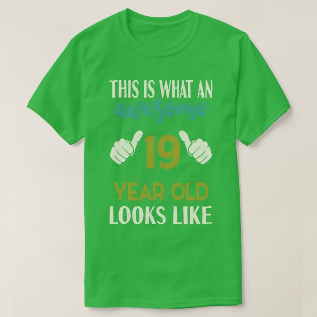 19-årig födelsedag t shirt (Design framsida)